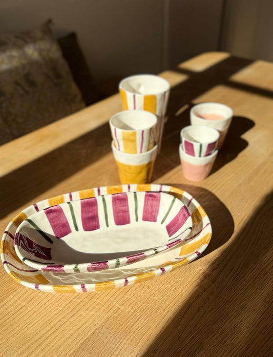 Saladier ovale Linéar - Céramique