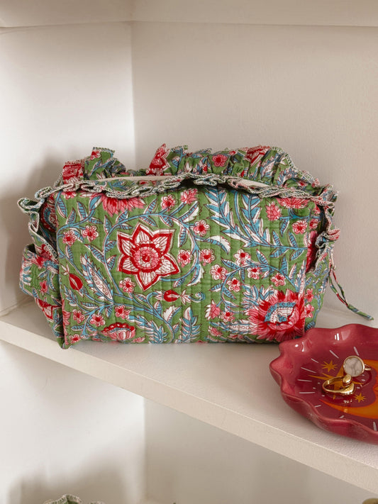 Trousse imprimée volants