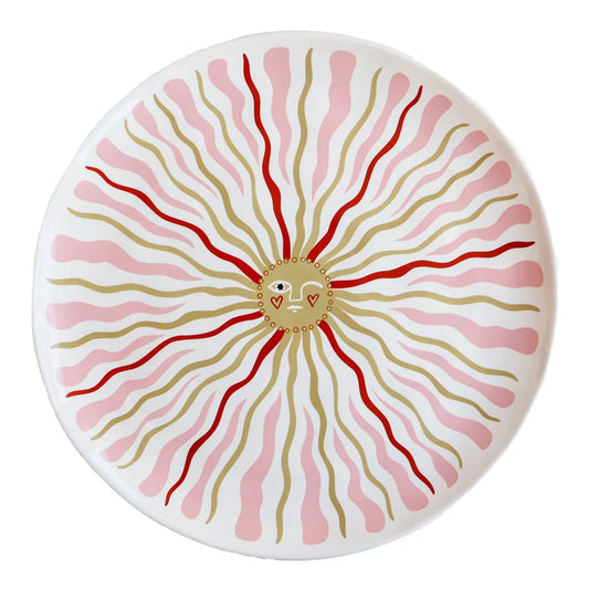 Assiette sunny pink