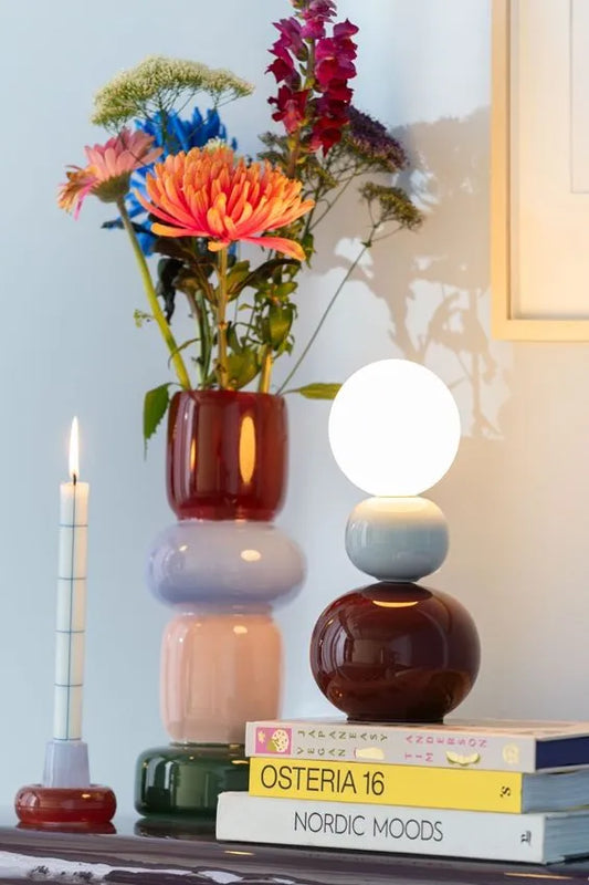 Lampe Firenze burgundy x bleu