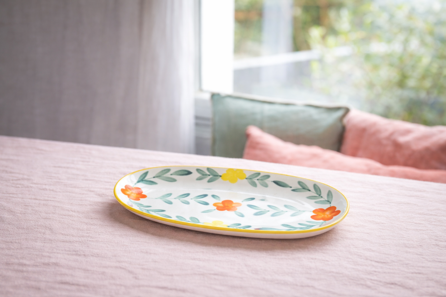 Plat ovale Bella multicolore