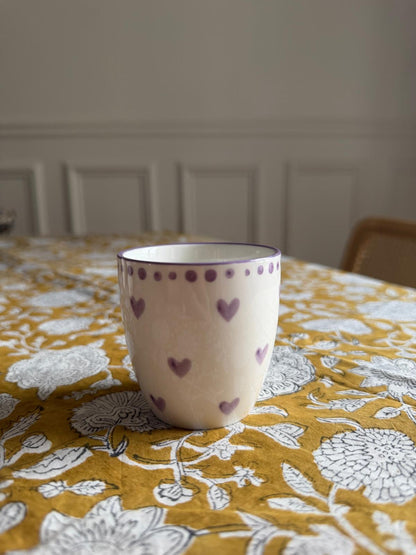 Set de 4 tasses coeur