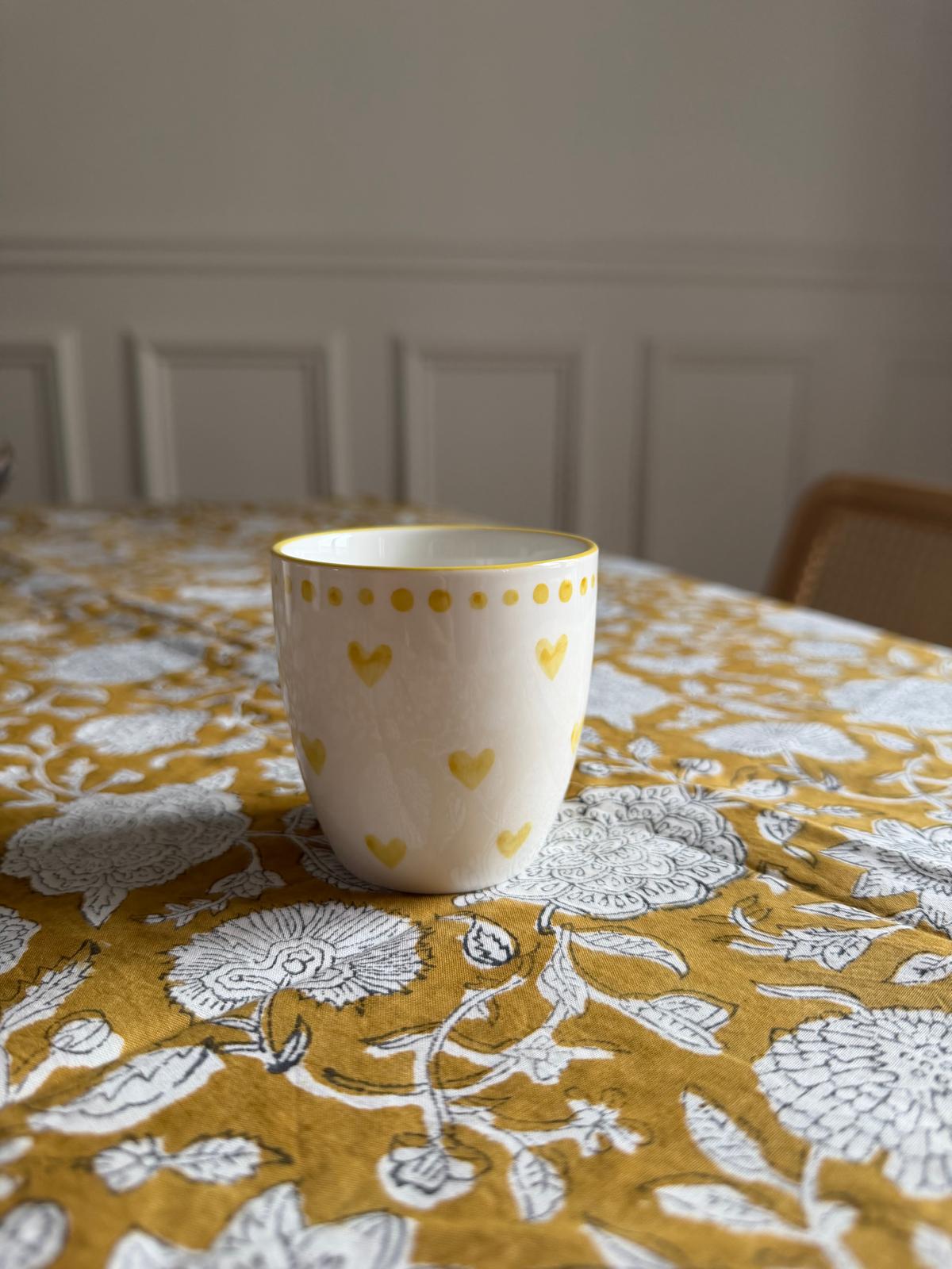 Set de 4 tasses coeur