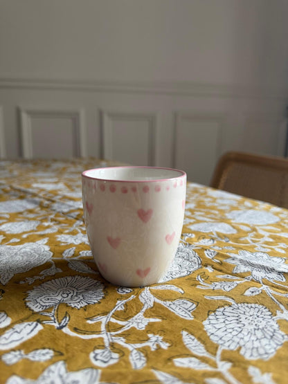 Set de 4 tasses coeur