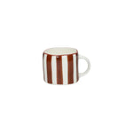 Tasse espresso rayée en porcelaine - Pomax
