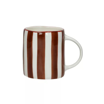 Mug rayé en porcelaine - Pomax