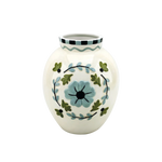 Vase bleu fleurs