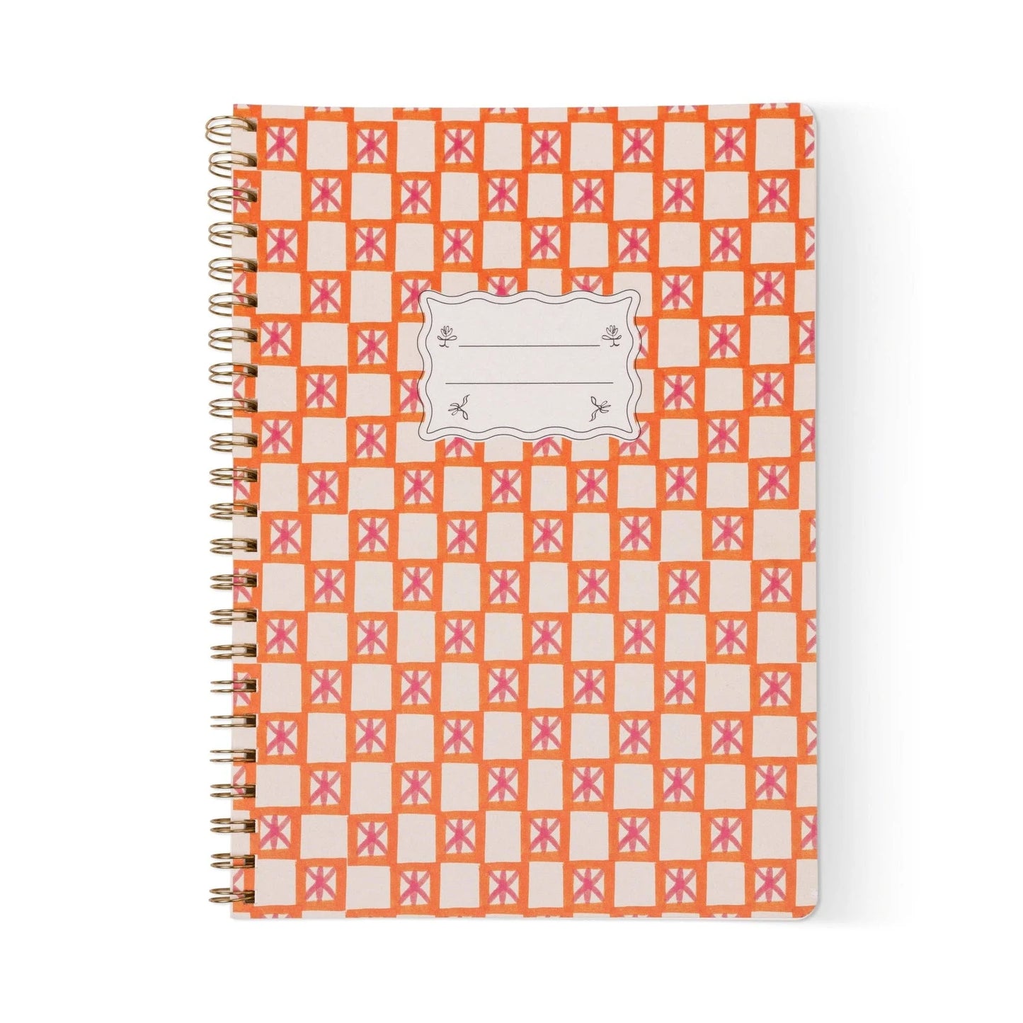 Grand carnet imprimé à spirales
