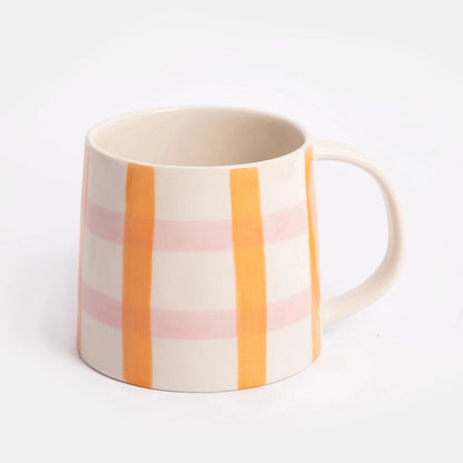 Grand mug carreaux