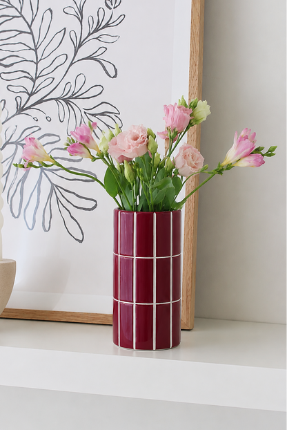Vase carrelage coloré
