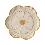 Assiette fleur en céramique