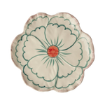 Assiette fleur en céramique