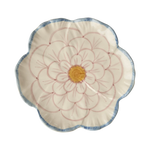 Assiette fleur en céramique
