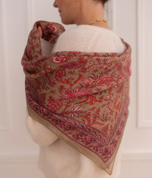 Grand foulard en laine Bindi Atelier