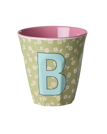 Mug alphabet en mélanine Rice - fleurs ou étoiles