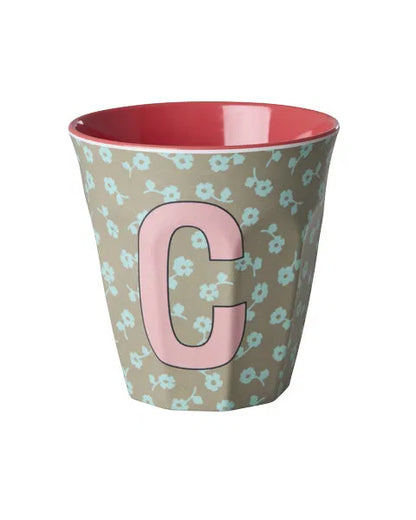 Mug alphabet en mélanine Rice - fleurs ou étoiles