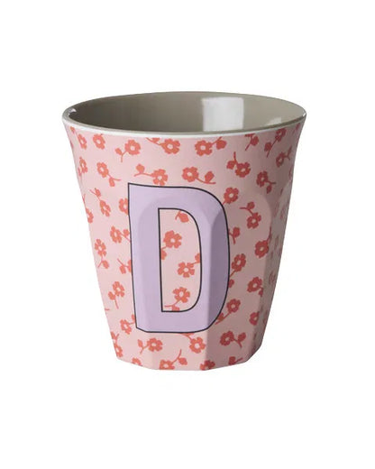 Mug alphabet en mélanine Rice - fleurs ou étoiles