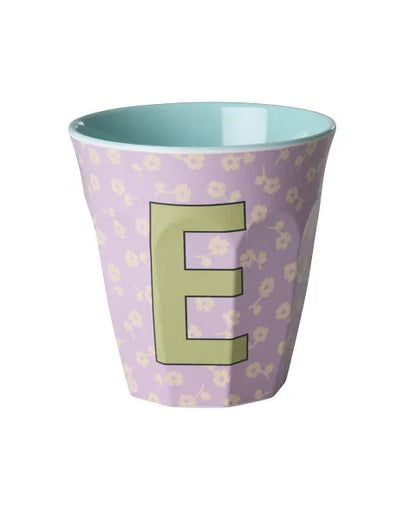 Mug alphabet en mélanine Rice - fleurs ou étoiles