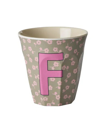 Mug alphabet en mélanine Rice - fleurs ou étoiles