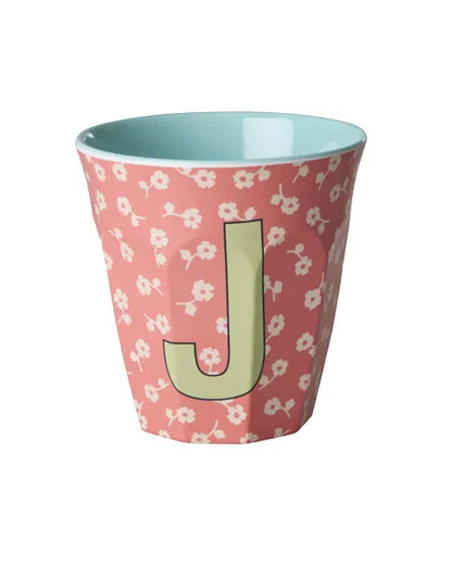 Mug alphabet en mélanine Rice - fleurs ou étoiles