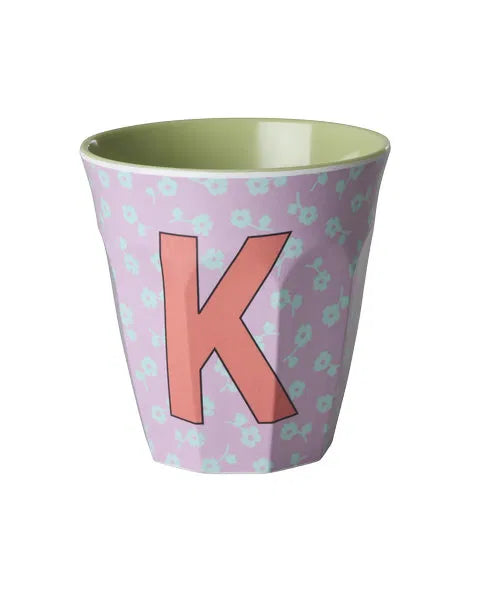 Mug alphabet en mélanine Rice - fleurs ou étoiles
