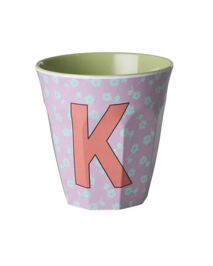Mug alphabet en mélanine Rice - fleurs ou étoiles
