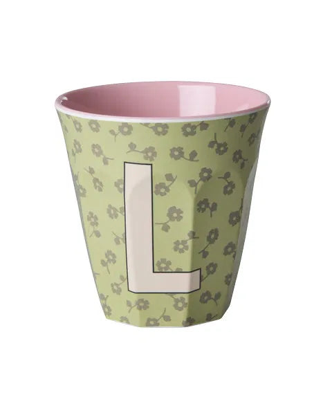 Mug alphabet en mélanine Rice - fleurs ou étoiles