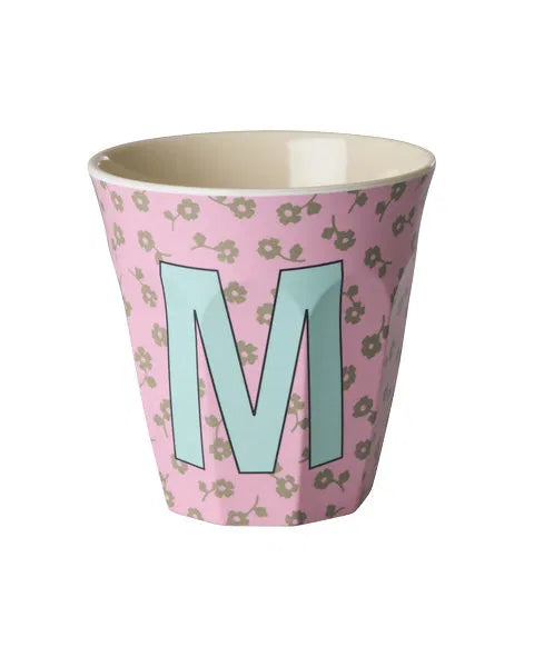 Mug alphabet en mélanine Rice - fleurs ou étoiles