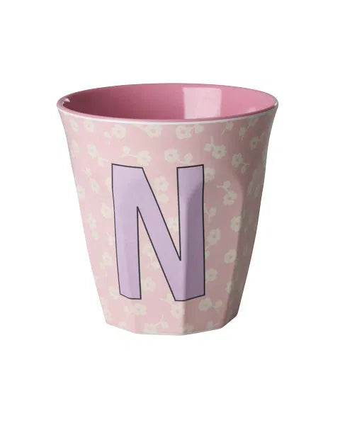 Mug alphabet en mélanine Rice - fleurs ou étoiles
