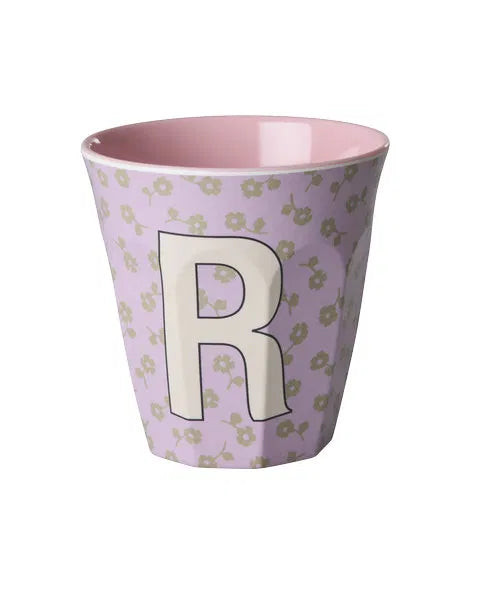 Mug alphabet en mélanine Rice - fleurs ou étoiles