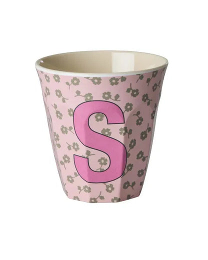 Mug alphabet en mélanine Rice - fleurs ou étoiles
