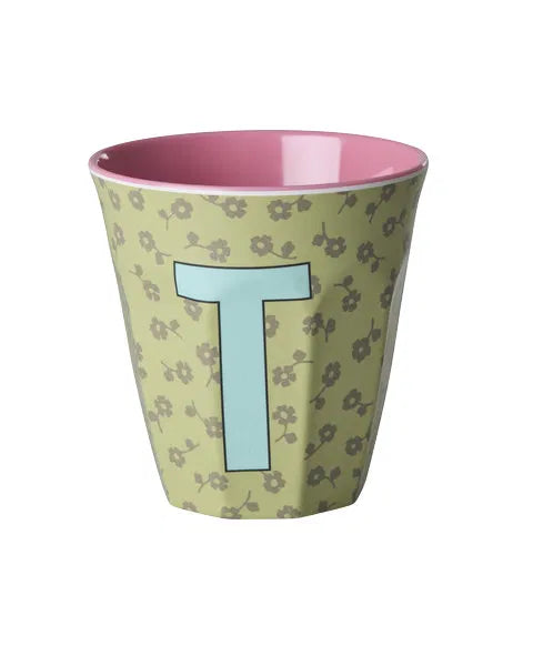 Mug alphabet en mélanine Rice - fleurs ou étoiles