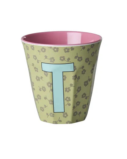 Mug alphabet en mélanine Rice - fleurs ou étoiles