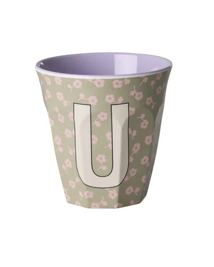 Mug alphabet en mélanine Rice - fleurs ou étoiles