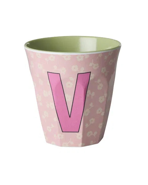 Mug alphabet en mélanine Rice - fleurs ou étoiles