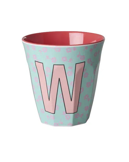 Mug alphabet en mélanine Rice - fleurs ou étoiles