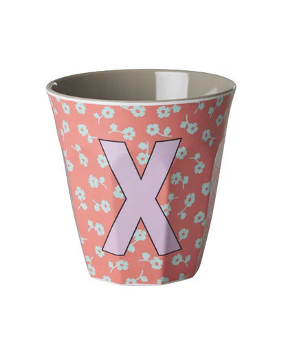 Mug alphabet en mélanine Rice - fleurs ou étoiles