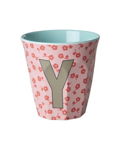 Mug alphabet en mélanine Rice - fleurs ou étoiles