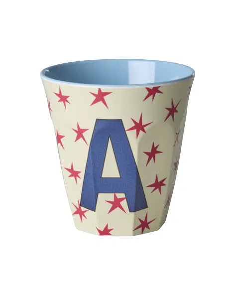 Mug alphabet en mélanine Rice - fleurs ou étoiles
