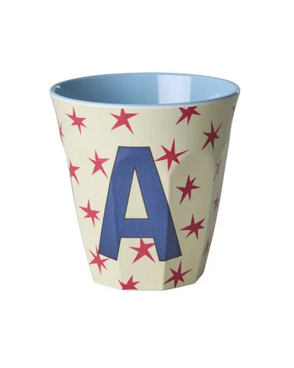 Mug alphabet en mélanine Rice - fleurs ou étoiles