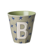 Mug alphabet en mélanine Rice - fleurs ou étoiles
