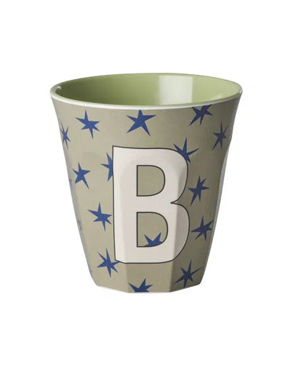 Mug alphabet en mélanine Rice - fleurs ou étoiles