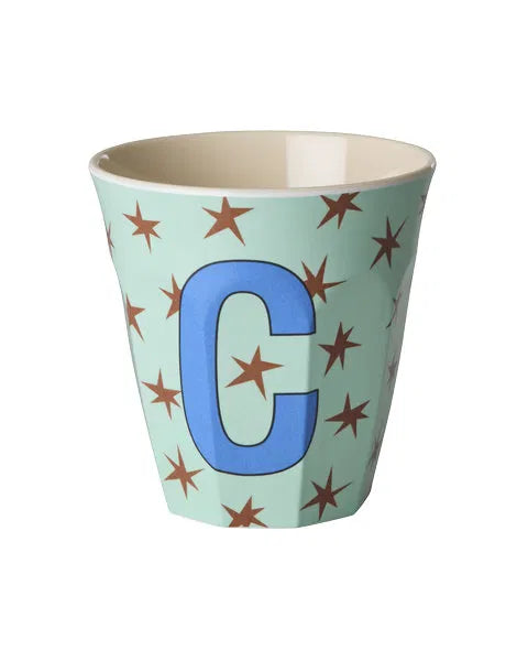 Mug alphabet en mélanine Rice - fleurs ou étoiles