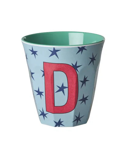 Mug alphabet en mélanine Rice - fleurs ou étoiles