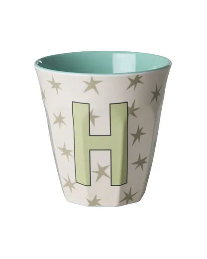 Mug alphabet en mélanine Rice - fleurs ou étoiles