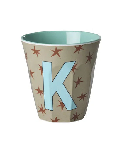 Mug alphabet en mélanine Rice - fleurs ou étoiles