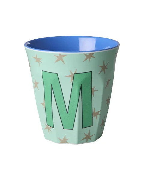 Mug alphabet en mélanine Rice - fleurs ou étoiles