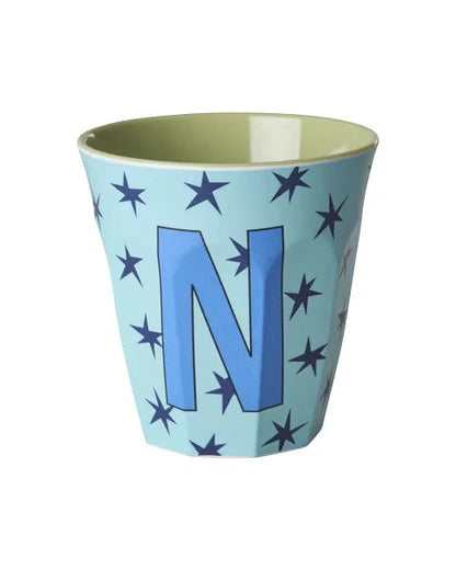 Mug alphabet en mélanine Rice - fleurs ou étoiles