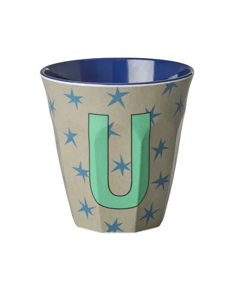 Mug alphabet en mélanine Rice - fleurs ou étoiles