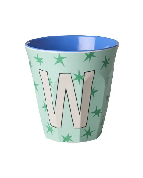 Mug alphabet en mélanine Rice - fleurs ou étoiles